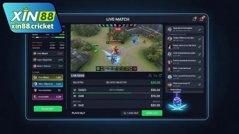 Các loại cược live esports trong trận phổ biến